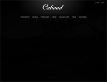 Tablet Screenshot of cabaudwines.com